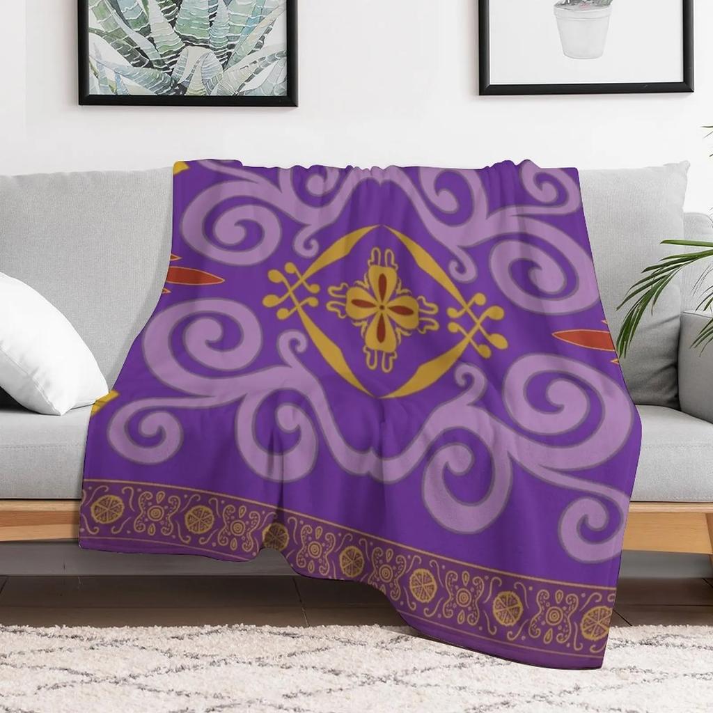 Magic Carpet Throw Blanket Cozy Light Blanket for Travel Camping Picnic