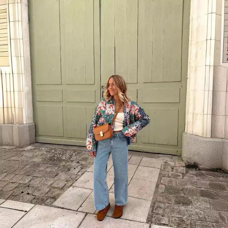 Осенне-зимние женские уличные модные топы больших размеров с принтом