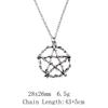 Годовщина свадьбы Аниме Ожерелье Луна Звезда Солнце Пентаграмма Ожерелье На Шею 43 см Цепь Распродажа Товары Длинное Ожерелье