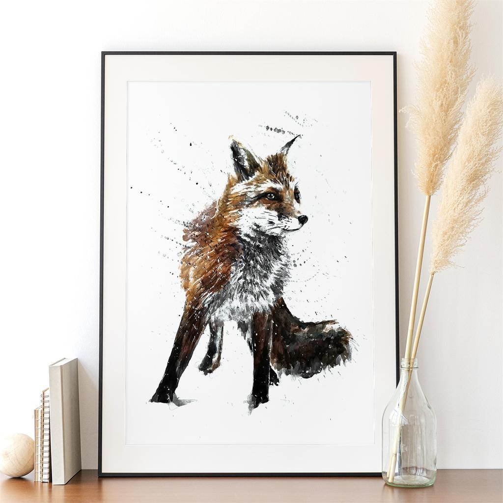 Poster Fox Abstraction Art Print