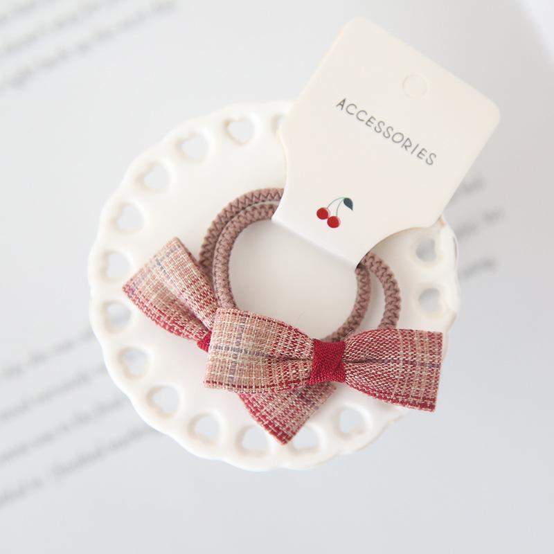 New Bow Cute Rope Children Baby Elastic Hair Rubber Bands Accessories Kids Girl Headband Tie Ring Headwear Scrunchie