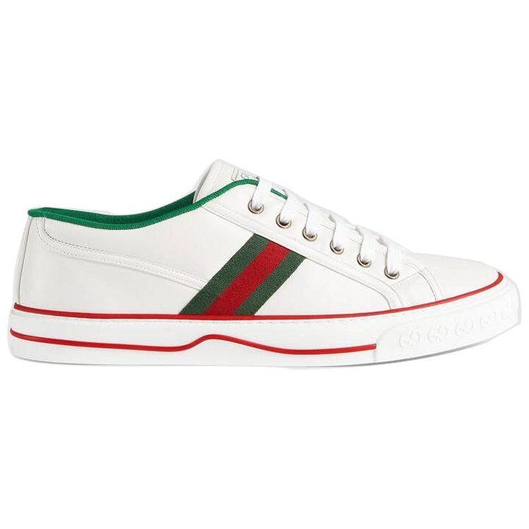 Gucci Теннис 1977 'Белый Зеленый Красный' 643485 17L10 9060