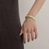 Enamel Retro Opening Bangle French Style Women's Hand Bracelet Simple Woman Cuff Bracelet  Gifts