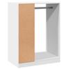White Wardrobe 77 x 48 x 102 cm Engineered Wood