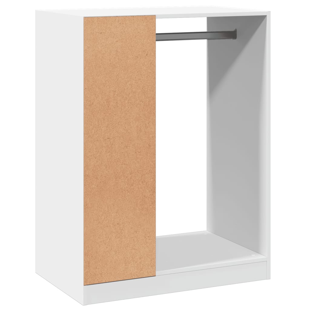 White Wardrobe 77 x 48 x 102 cm Engineered Wood