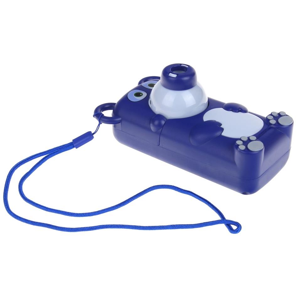 Teddy Bear Projector for Drawing Handy Projector 48 Slides Lanyard Stand - Navy Blue