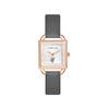 Tomi Luckyfox L21 New Women's Fashion Quartz Watch Square Dial Leather Band Clock for Lady Alloy Case Wristwatches for Business