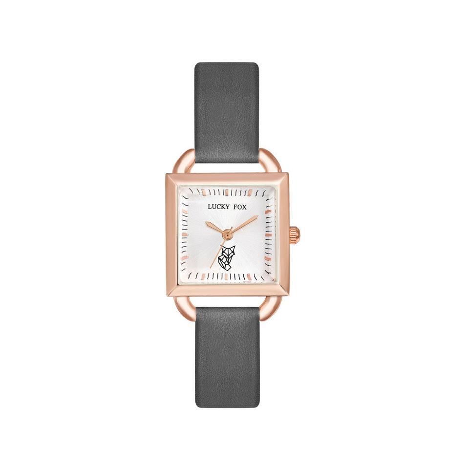 Tomi Luckyfox L21 New Women's Fashion Quartz Watch Square Dial Leather Band Clock for Lady Alloy Case Wristwatches for Business