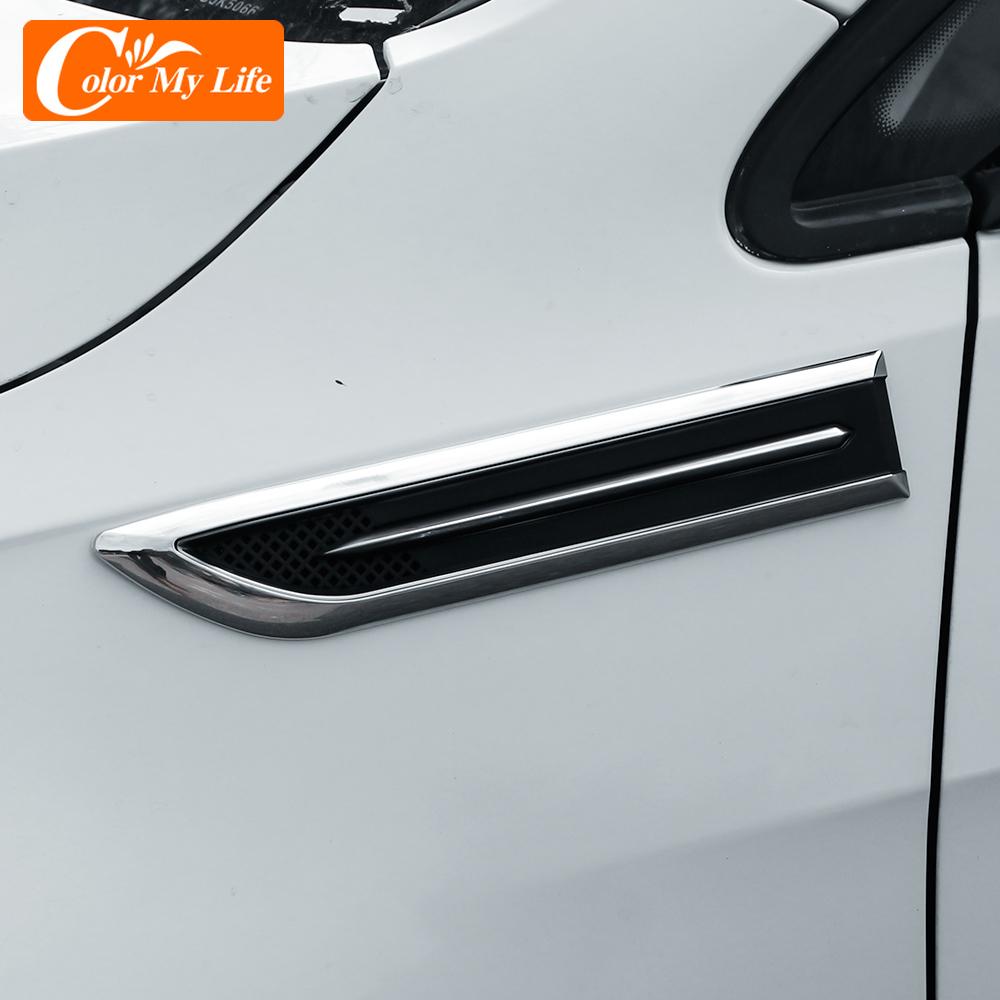 ABS автомобильная боковая модифицированная наклейка, авто фланговые наклейки для Mercedes Benz CES GLK SLK CLS Sl Class