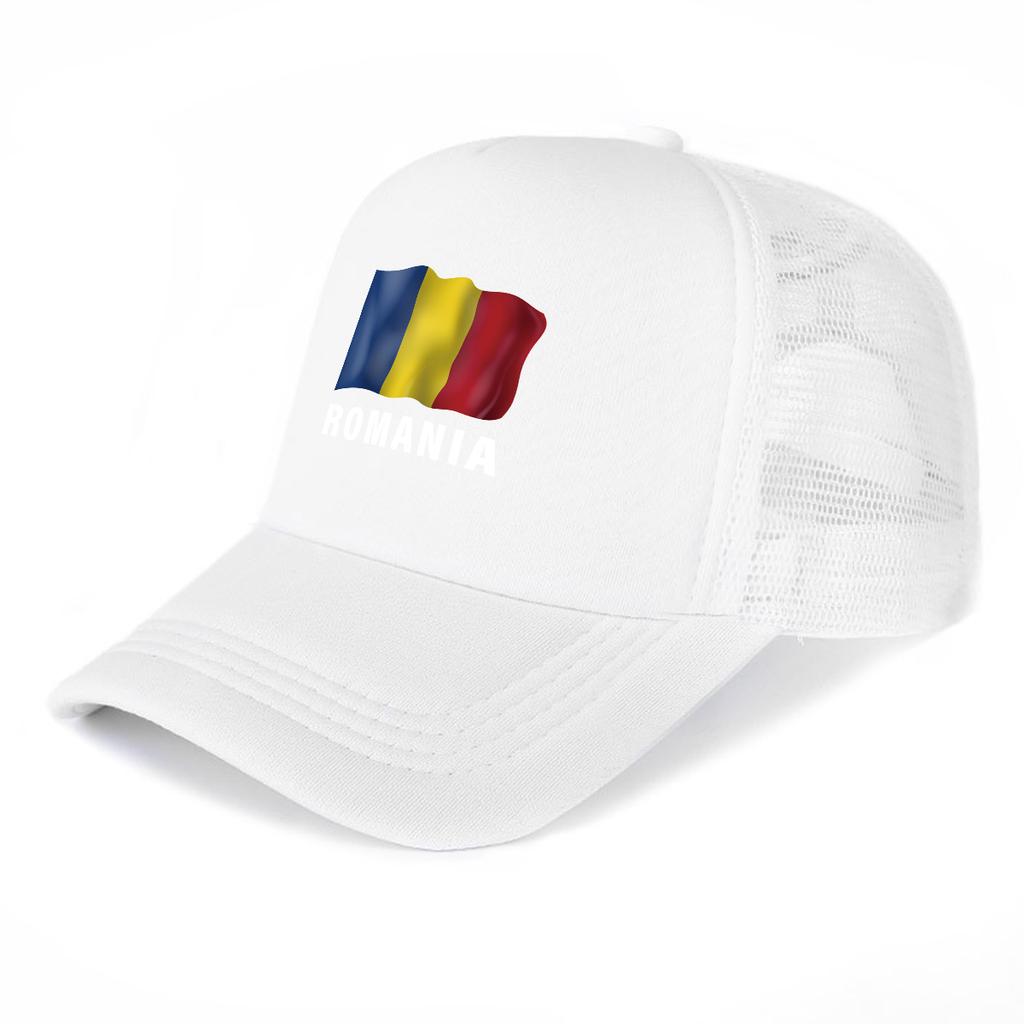 RoUnisexia Flag Printed Trucker Hat Adjustable Curved Brim Breathable Vintage Cap Unisex for Street Wear Mountaineering Travelling