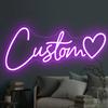Custom Neon Signs for Wedding Last Name Sign Customizable Personalized Name Lights for Bedroom, Business for Shop Beauty Salon