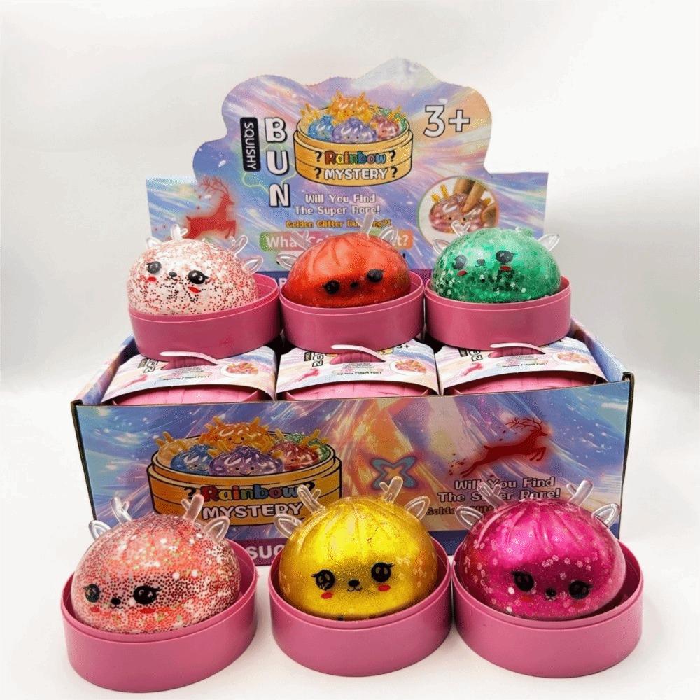 Soft Dumpling Squishy Toy Slow Rebound Reduce Pressure Toy Dumpling Squeeze Toy Gift Giving