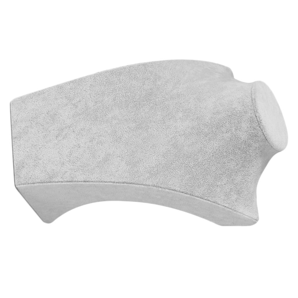 Gray Velvet Necklace Pendant Display Bust Mannequin Stand Holder W 235 X H 390mm