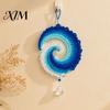 Beach House Hanging Decoration Ocean Wave Crochet Wind Spinner DIY Kit, Coastal Handmade Birthday Gift for Crafters Craft Ornament Home