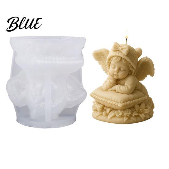 Candle Maker Molds Jesus Silicone Mold DIY Angel Buddha Skeleton Holy Family Making Figurine Gypsum Cement Clay Epoxy Resin Casting Mold 3D