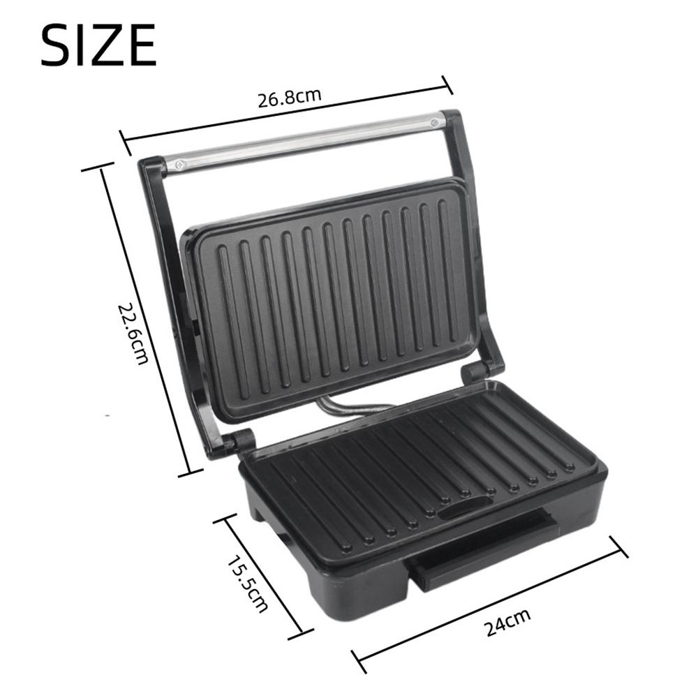 Panini Maker Бытовая машина из нержавеющей стали мощностью 850 Вт с антипригарным покрытием Стейк-машина Сэндвич-машина