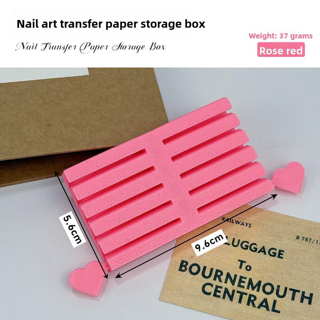 Portable and Handy Colorful Nail Foil Storage Case Organizer Box for Transfer Paper Display Stand for Salon Manicure Tools New