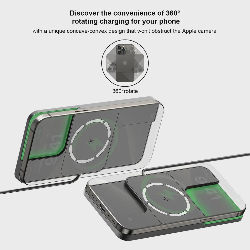 Universal Magnetic Wireless Car Charger Pad for Apple iPhone 12/13/14/15
