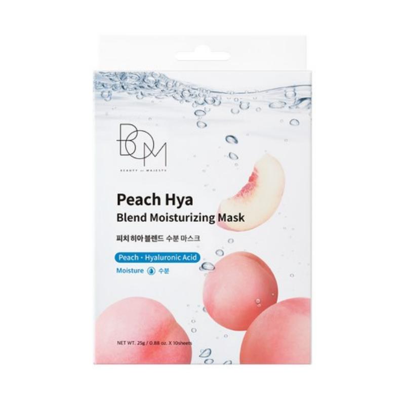 BOM Peach Hya Blend Moisturizing Mask 25gX10 sheets