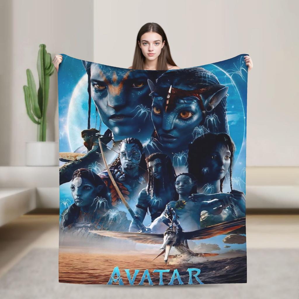 Films Avatar Blanket Soft Warm Print Plush Throw Blanket For Boy Girl Outdoor Flannel Bedspread Bed Cover