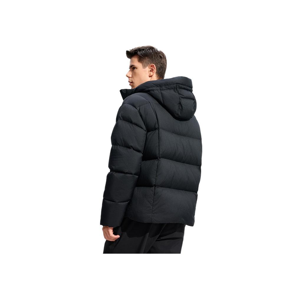 Fila Fitness Warm Comfortable Versatile Solid Color Simple Down Jacket Men Outerwear A51M541902F-BK