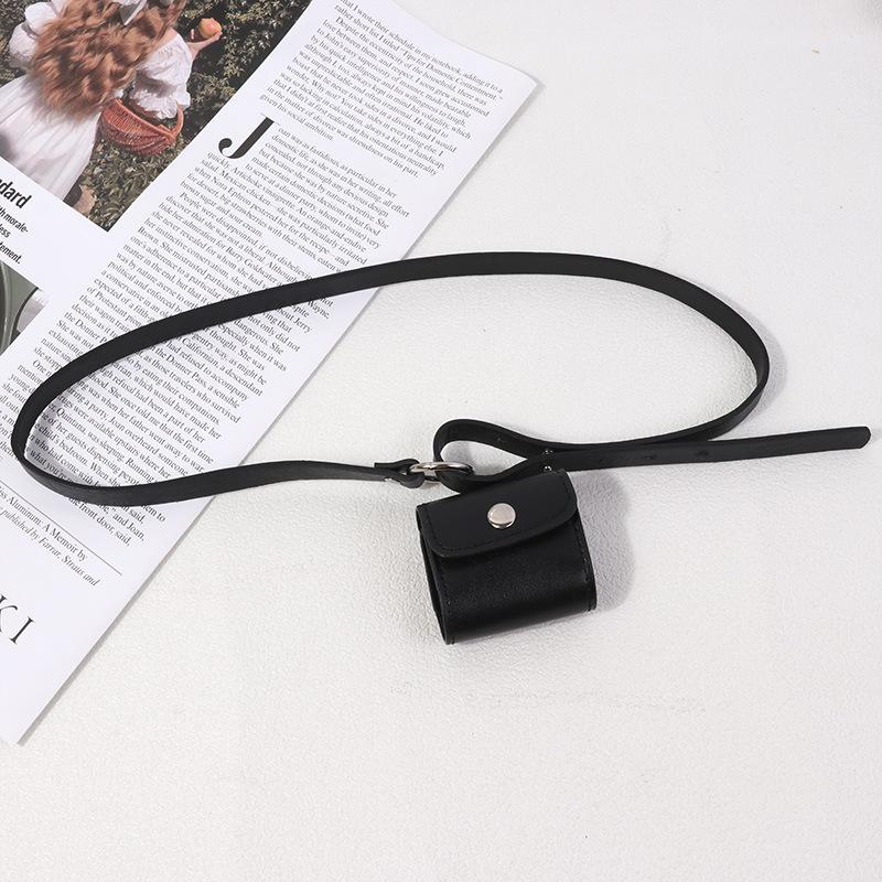 Retro Korean Style Women'S Belt Bag Key Phone Dual Purpose Decorative Thin Belt Fashionable Accessory For Ladies