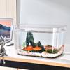Fall Prevention Desktop Goldfish Bowl PET Tabletop Fish Tank Mobile Small Fish Tank  Office