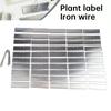 50Pcs Aluminum Plant Tags 82x25mm Plant Labels Iron Wire Nursery Labels Bonsai Sign Tag Outdoor Courtyard Garden Decoration