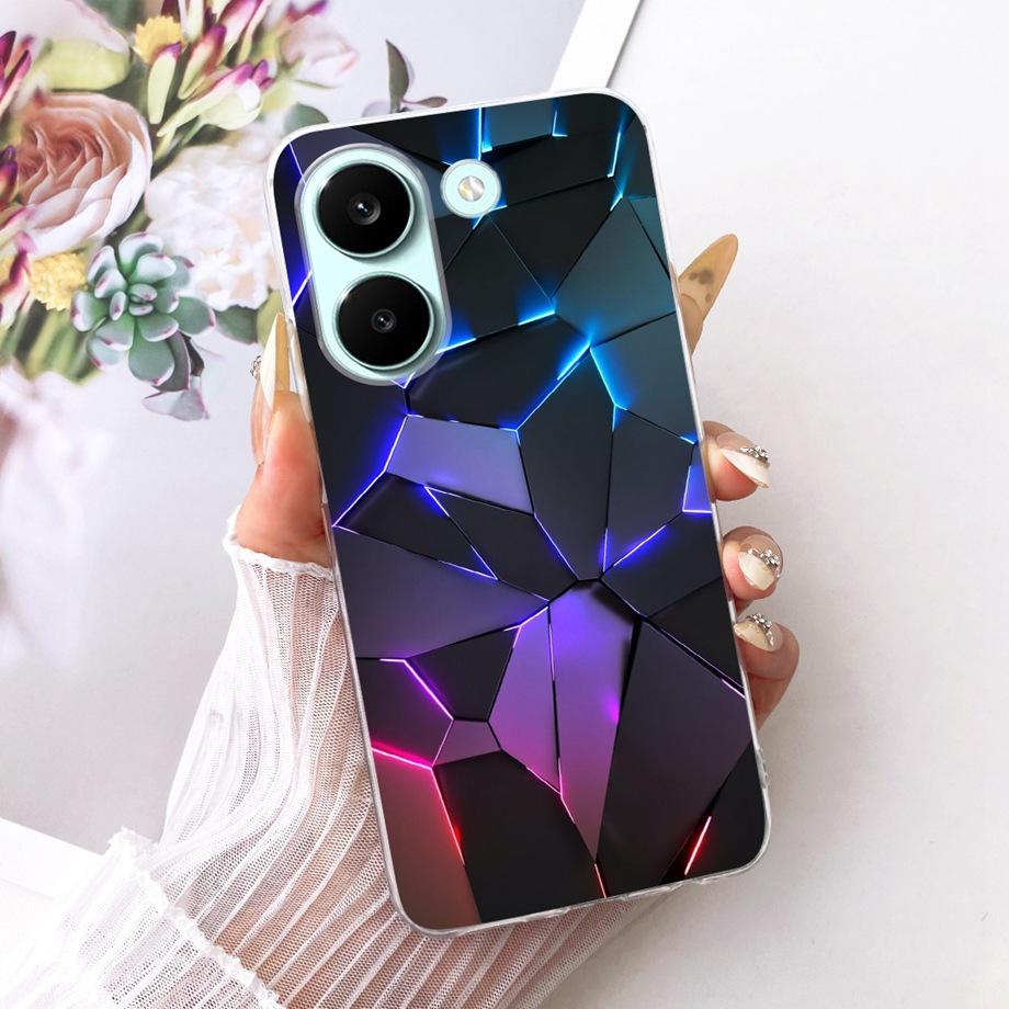 Чехол для телефона Xiaomi Poco X8 Pro Max Мягкий силиконовый чехол Бабочка Дракон Кот Цветочный бампер На Xiaomi Redmi Turbo 5 Max Funda