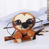 Wooden Animal Eyeglass Stand Hand-Painted Glasses Holder Animal Shape Tabletop Decor Eyeglass Holder for All