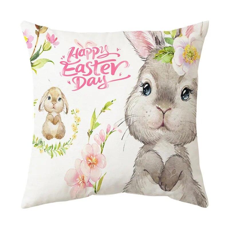 Украшение дома, пасхальная наволочка, наволочка с изображением кролика и яйца, наволочка для дивана в гостиной, наволочка с Пасхой, 40/45/50/60 см
