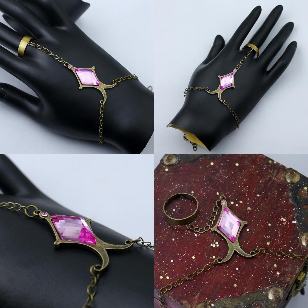 Браслет с Камнем Души Мадоки Канамэ из аниме «Девочка-волшебница Мадока» с бриллиантом и фиолетовым драгоценным камнем, реквизит для косплея