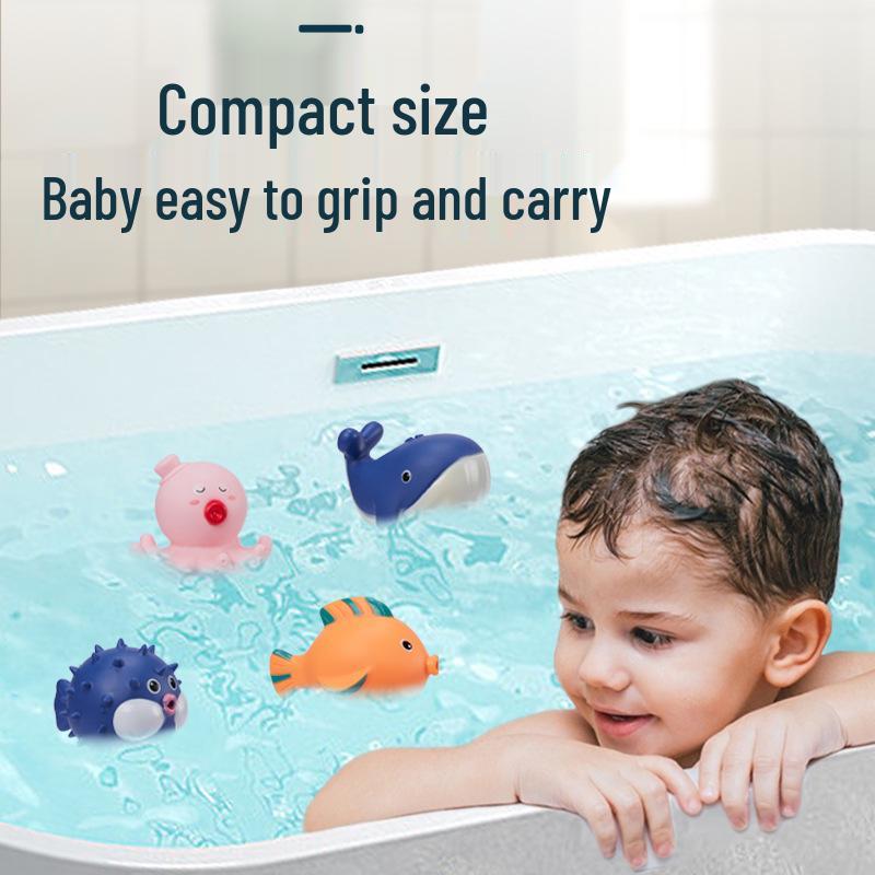 Большая мягкая резиновая игрушка для ванной, брызгающая водой для младенцев и детей