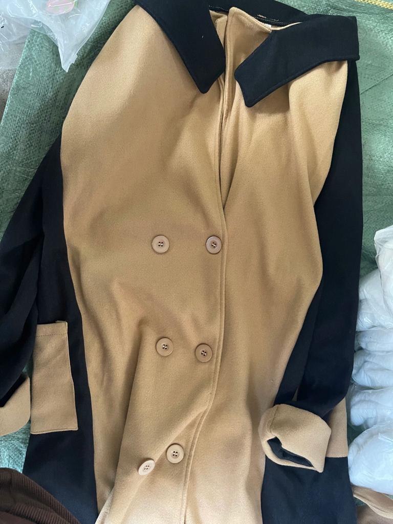 Женское повседневное длинное двустороннее кашемировое тонкое шерстяное пальто соответствующего цвета по темпераменту