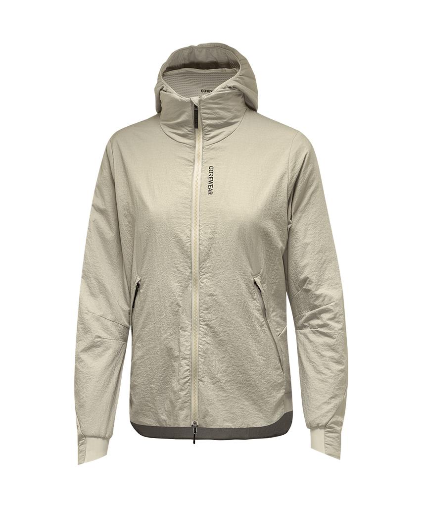 Gorewear Concurve Windstopper Epe Insulated Hooded Jacket Women - Tech Beige (Women'S) Windproof And Thermal Outerwear
