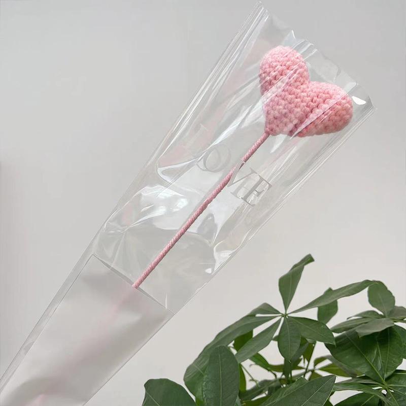 1 шт. Свадебное украшение ручной работы, вязаный цветок, креативный вязаный букет, украшение домашнего стола, букет из роз и тюльпанов