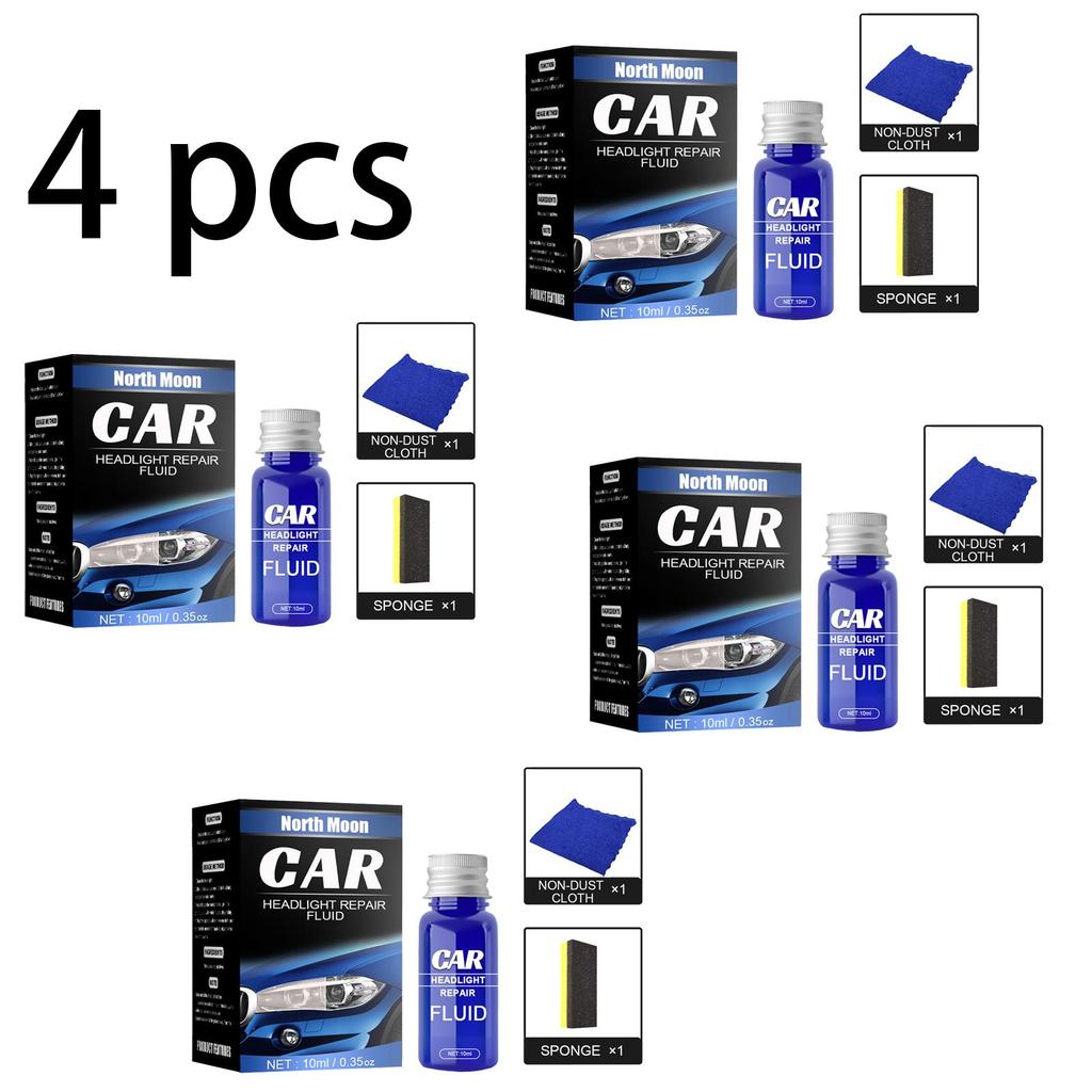 Rayhong Headlight Renovation and Repair Agent (10ml Set), Car Headlight Restoration Agent, Headlight Polishing and Repair Liquid 1 Set