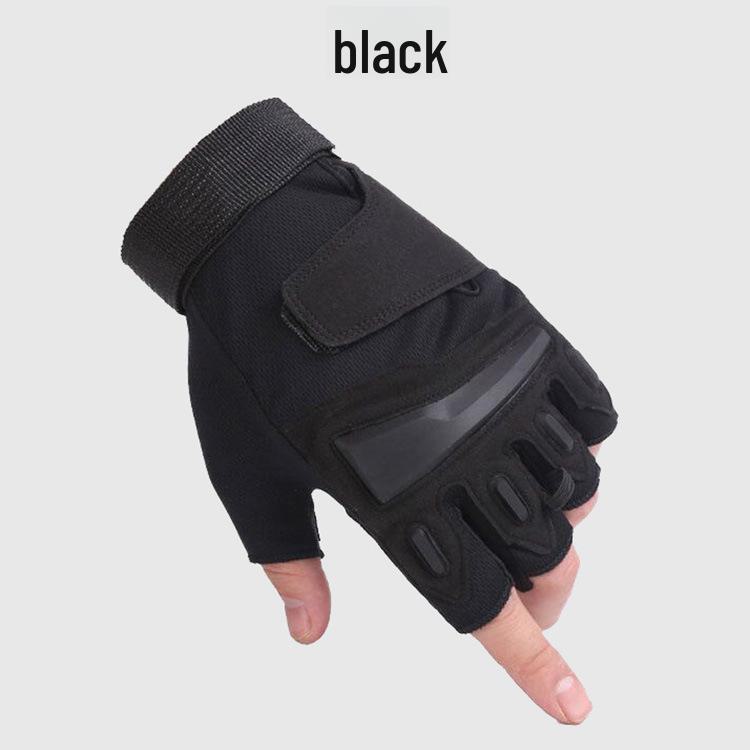 Мужские тактические перчатки без пальцев для фитнеса - дышащие перчатки для велоспорта с полупальцами