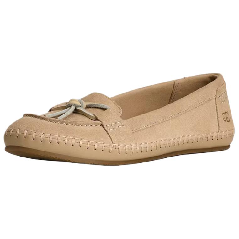 UGG Модные повседневные туфли-лоферы из спилка коровы, универсальные, женские, горчичный 1178870-MDSD