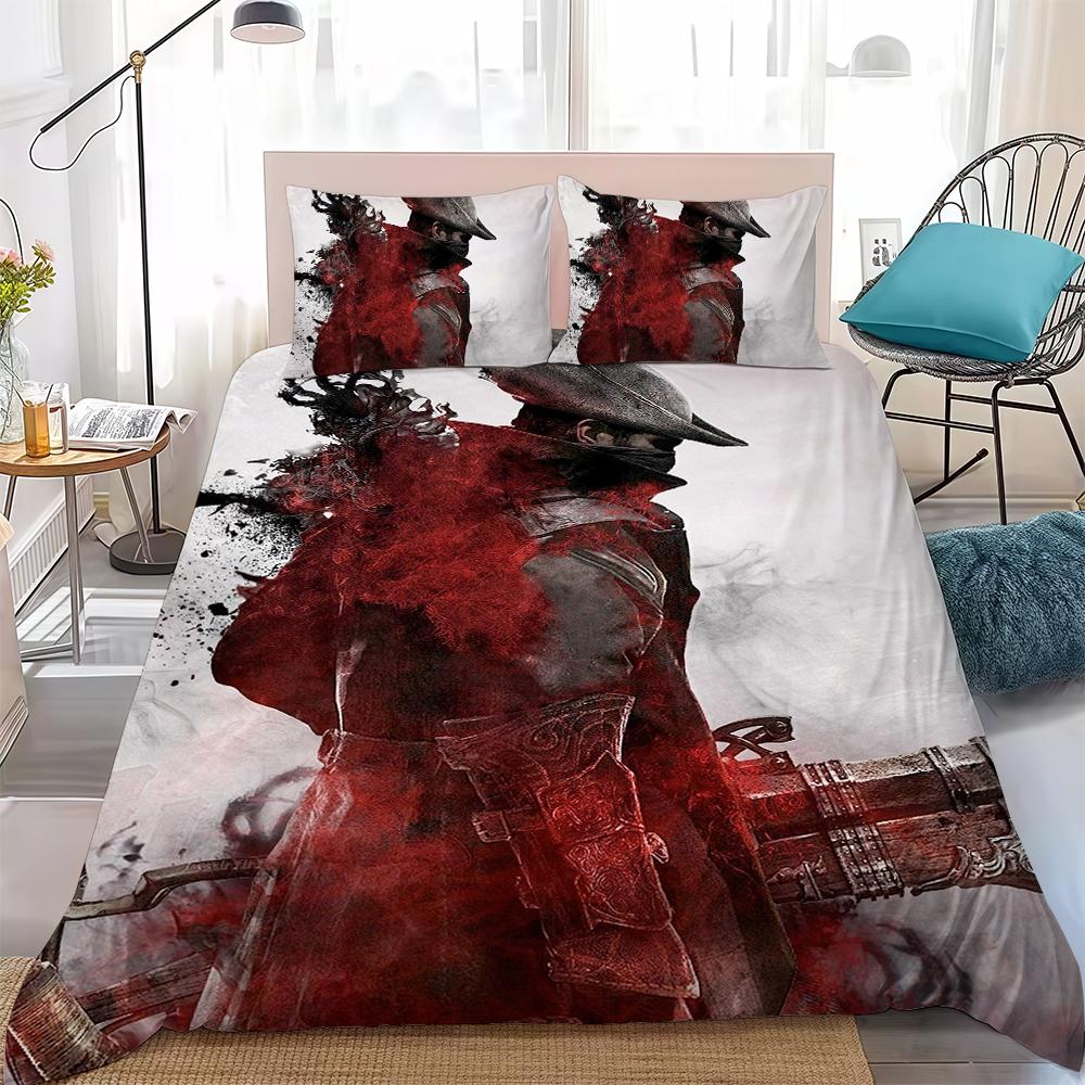 B-blood B-borne Game Duvet Cover Set Soft Wash Bed 3 Piece Summer Comfortable Student Dormitory Home Baby Bedding Best seller