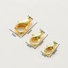 10pcs/lot 14K 18K Gold Plated Necklace Extender Chain Lobster Clasps Jump Ring Connectors Clips For DIY Jewelry Bag Craft Making