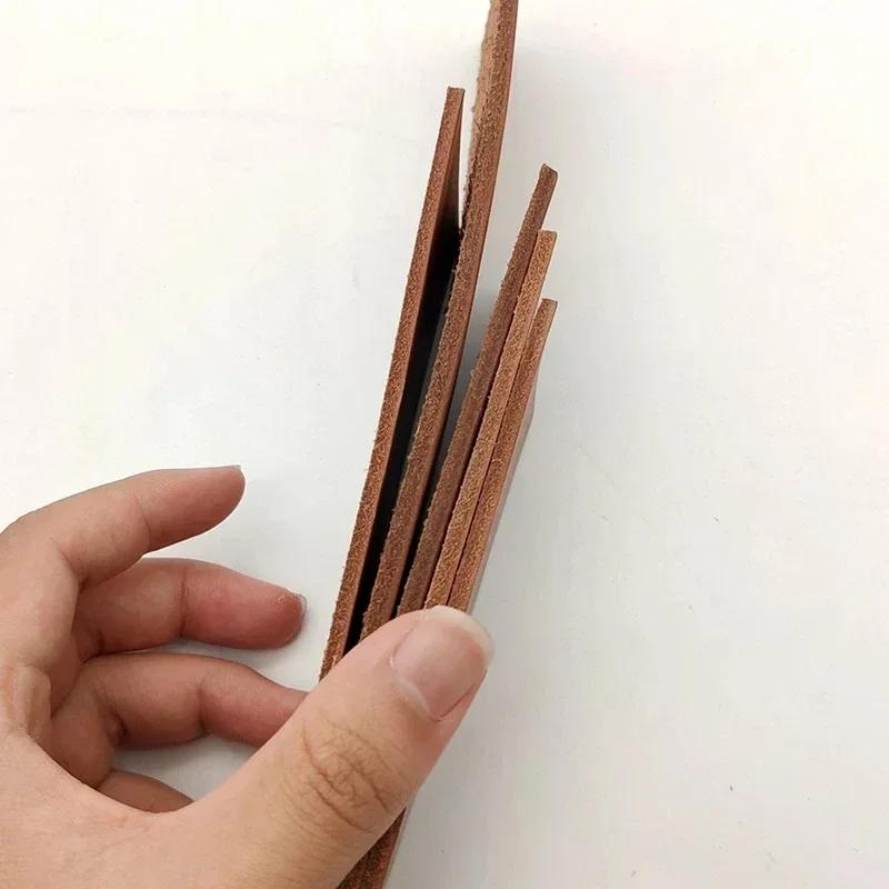 Натуральная коровья кожа, точилка, воск, шлифовка, полировальная паста, хонинговальный ремень с базовой кожаной машинкой, точилка для ножей