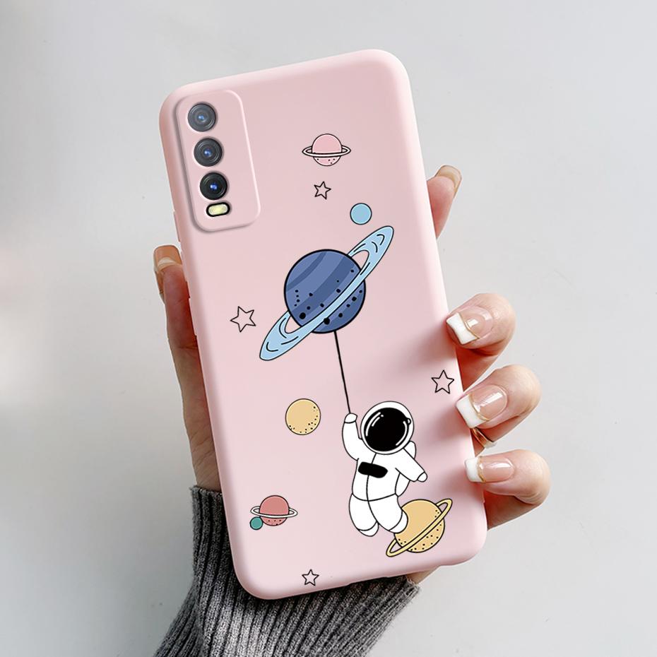Мягкий чехол для Vivo V2027 Чехол Vivo Y11s Y12s Y12a Y20 Y20s Y20i Чехлы для телефонов Милый узор с кроликом и пандой Силиконовые Capas для Y20 20S