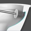 Long-handled Toilet Cleaning Toilet Brush for Dead Ends Toilet Wall-mounted Soft Hair Suit with Base Toilet Brush