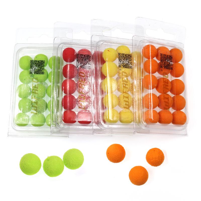 15PCS/30PCS 12mm Carp Fishing Pop Ups Boilies Baits Corn Apple Strawberry Sweet Potato Flavor Carping Bait
