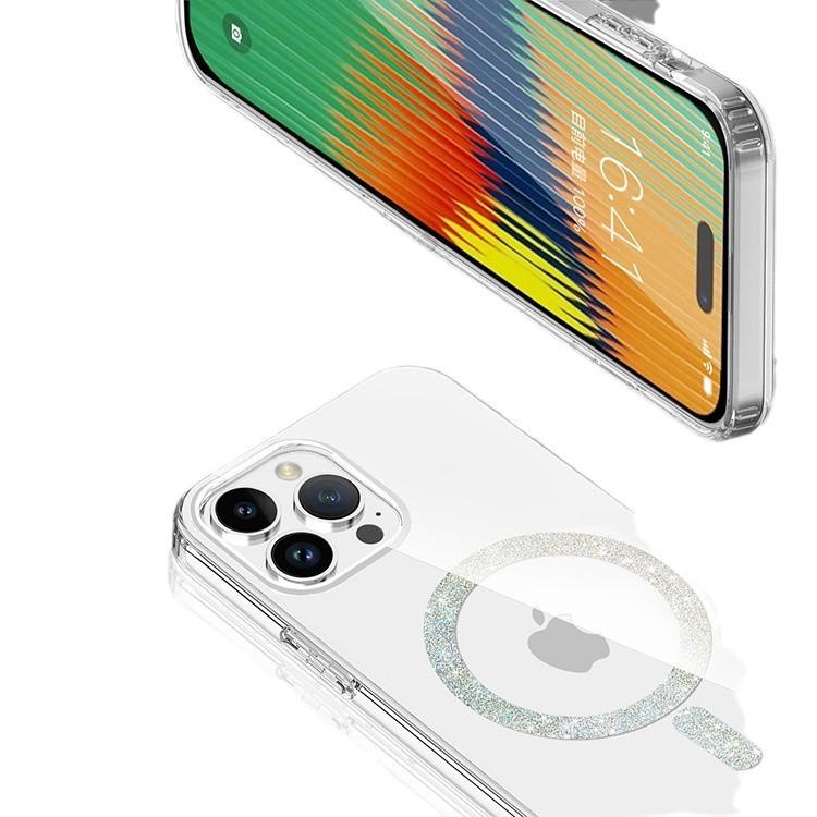 Новая модель чехла для серии iPhone 15, Магнитное крепление, Защита от падения, IMD, Высокая прозрачность, Защита от отпечатков пальцев, Защита от падения