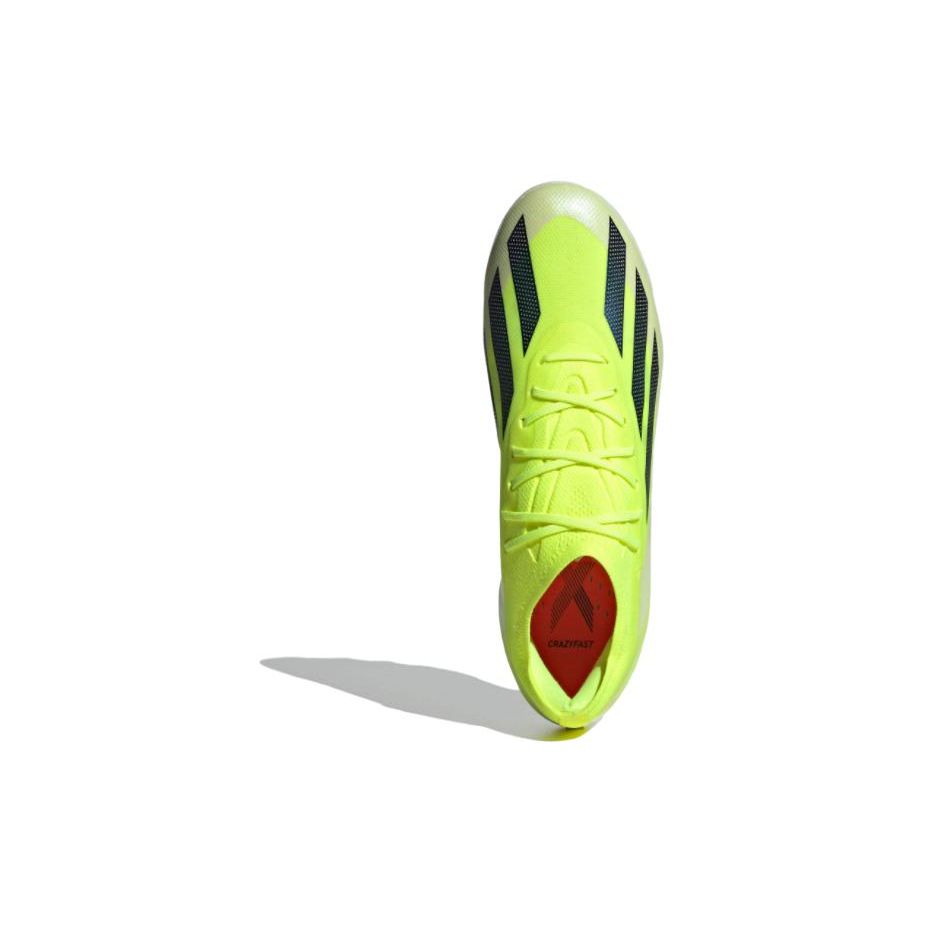 Adidas X Crazyfast Elite Lace AG (Rubber Short Studs) Slip Resistant Durable Lightweight Soccer Shoes Men Soccer Shoes Yellow Red ID0271