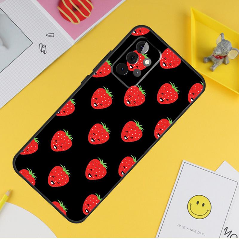 Cute Strawberry For Samsung Galaxy A14 A34 A54 A12 A32 A52 A51 A71 A53 A33 A13 A15 A25 A35 A55 Phone Case