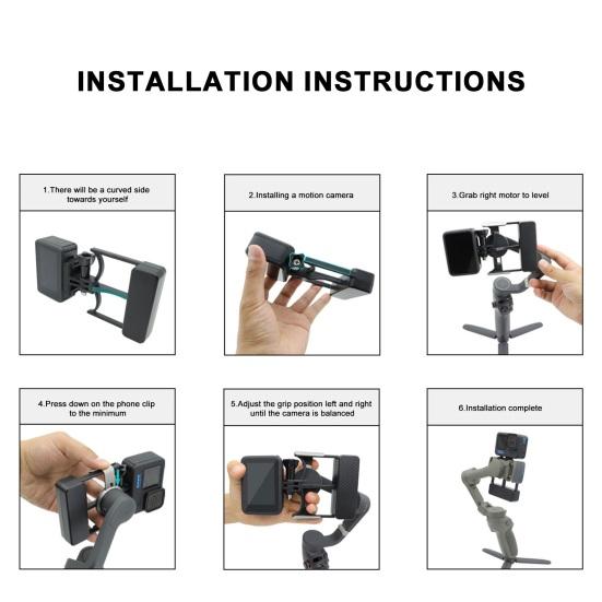 Gimbal Adaptor Capture with Ease Horizontal Creative Shots Vertical Free Switching Adapter
