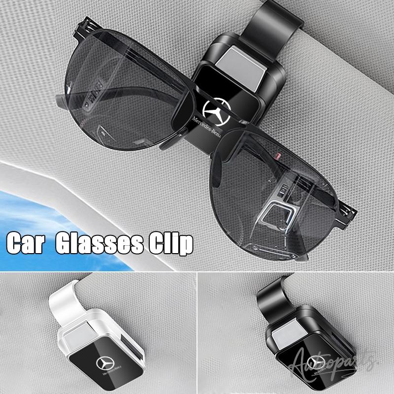 WLX4 High-End New Style Car Glasses Clip Case Sunglasses Bracket portable Storage For Mercedes Benz W203 W204 W205 W176 W16 W177 W247